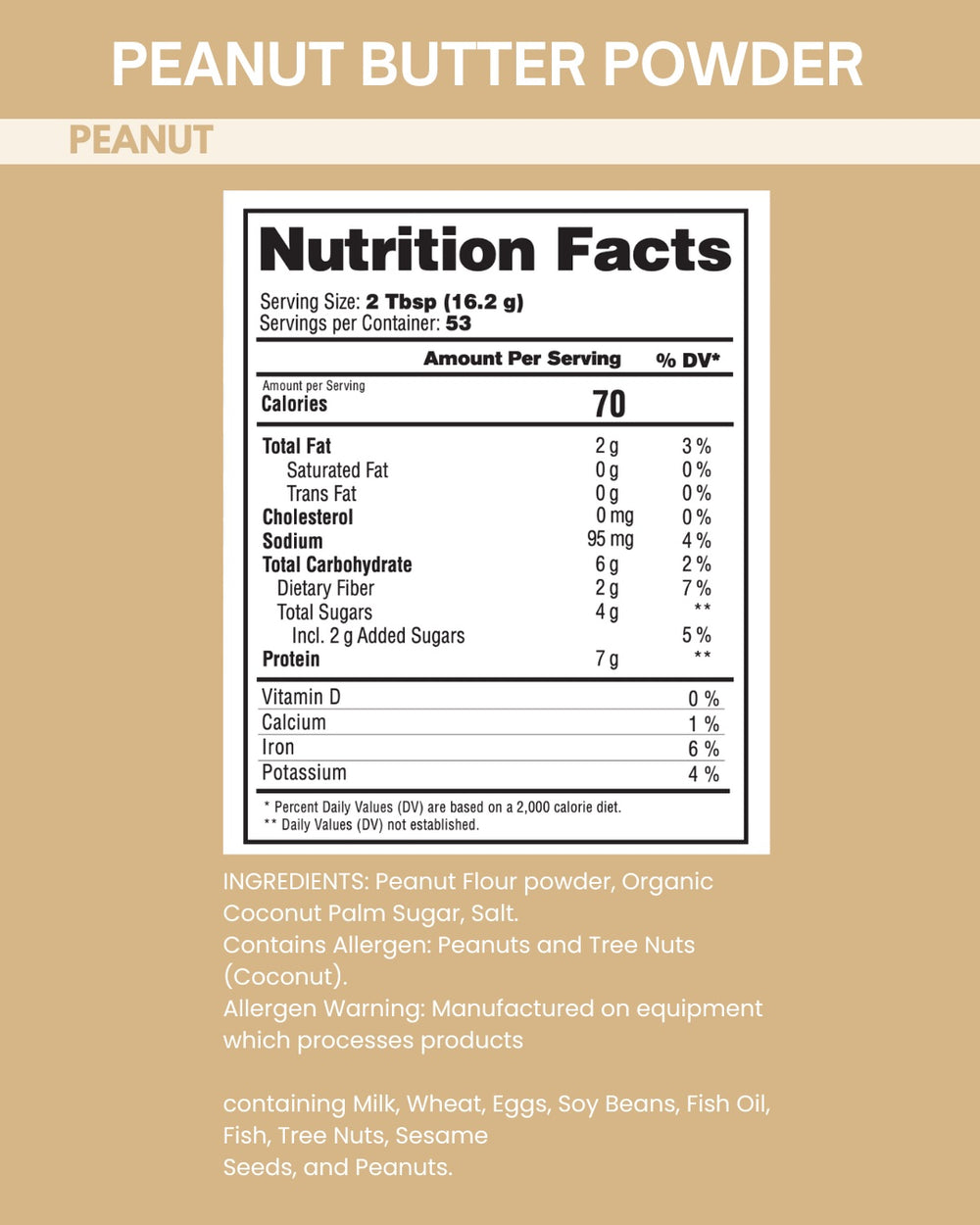 Plant-Based Vegan Protein - Peanut Butter