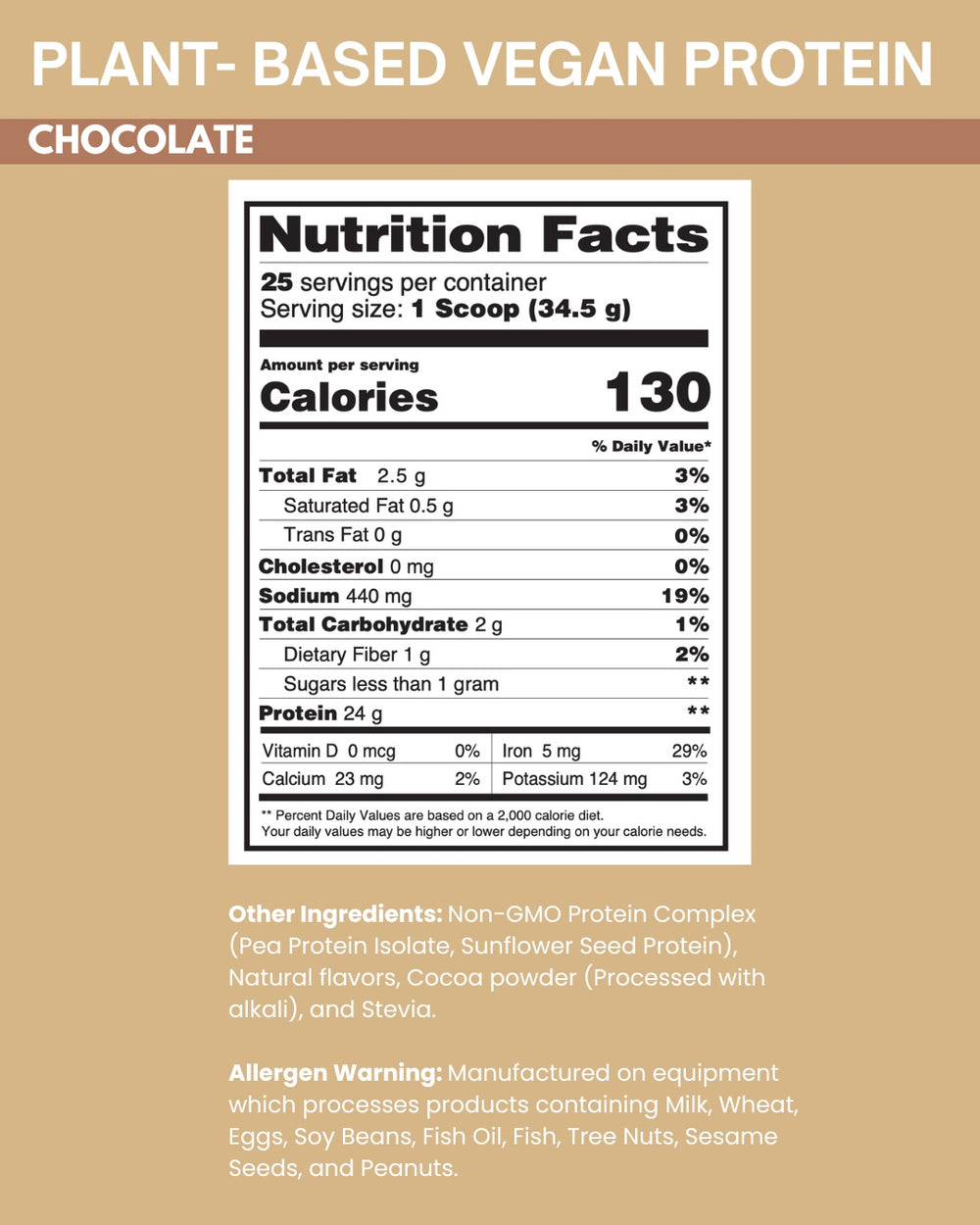 Plant-Based Vegan Protein - Chocolate