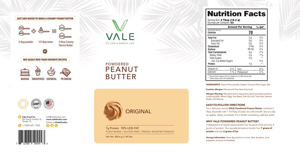 Plant-Based - Powdered Peanut Butter